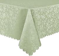 Vista 18 de Smiry Square Table Cloth, Waterproof Heavy Duty Vinyl Tablecloths, Wipeable Washable Table Cover for Kitchen and Dining Room (Baby Blue, 54" X 54")