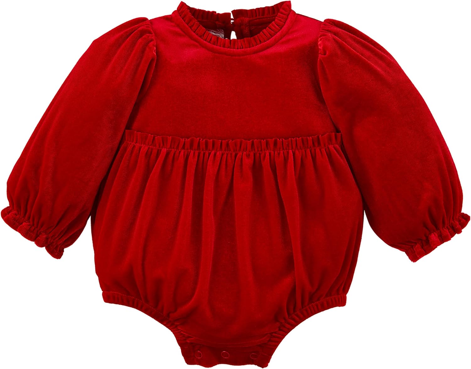 Mud Pie Baby Girls' Mud Pie Baby Velvet Romper