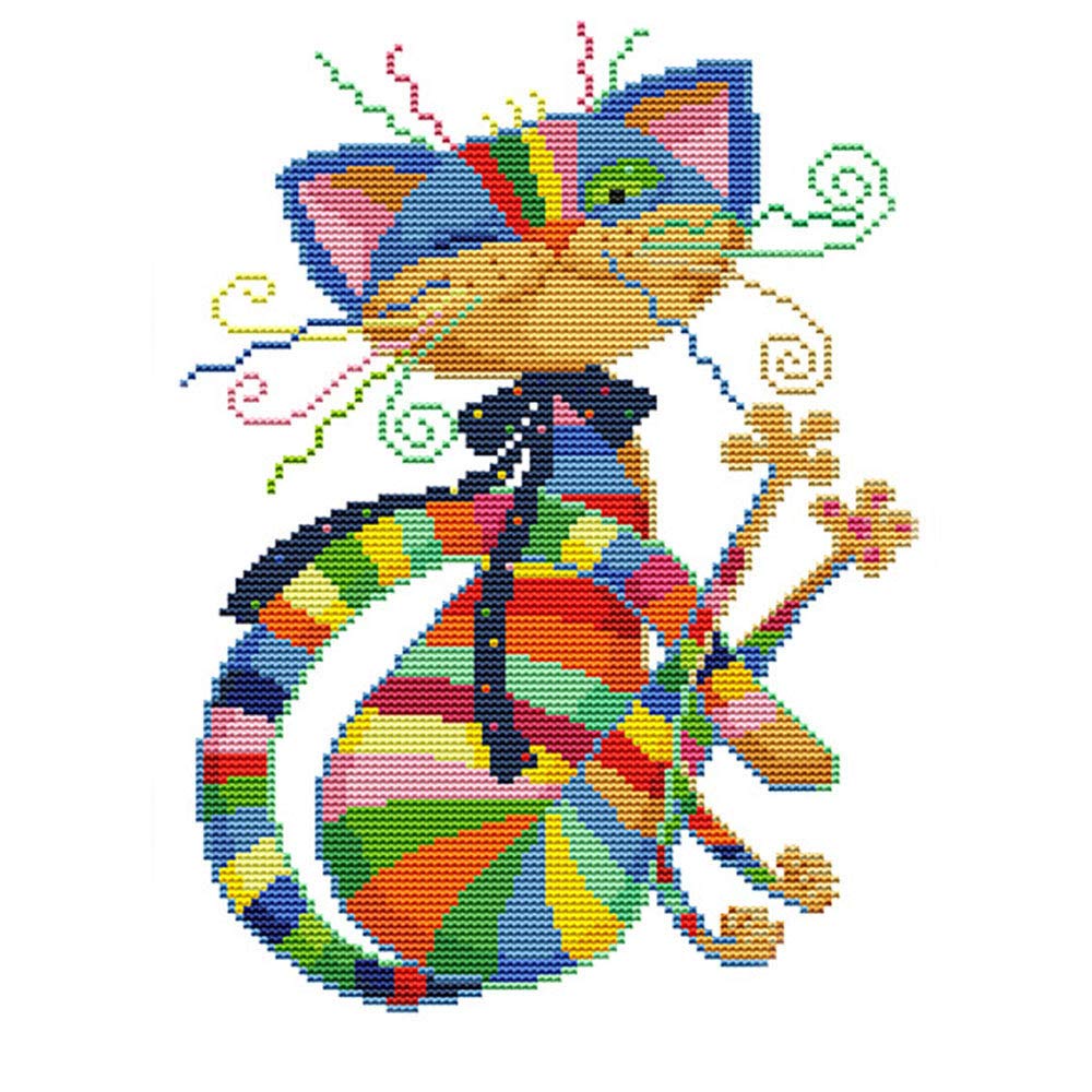 Cat Embroidery Kit EMBROIDERY & ORIGAMI