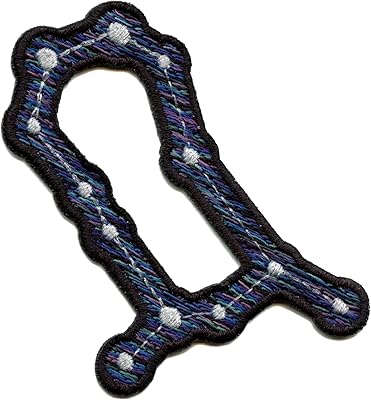 Gemini Zodiac Constellation Patch Stars Twins Horoscope Embroidered Iron On