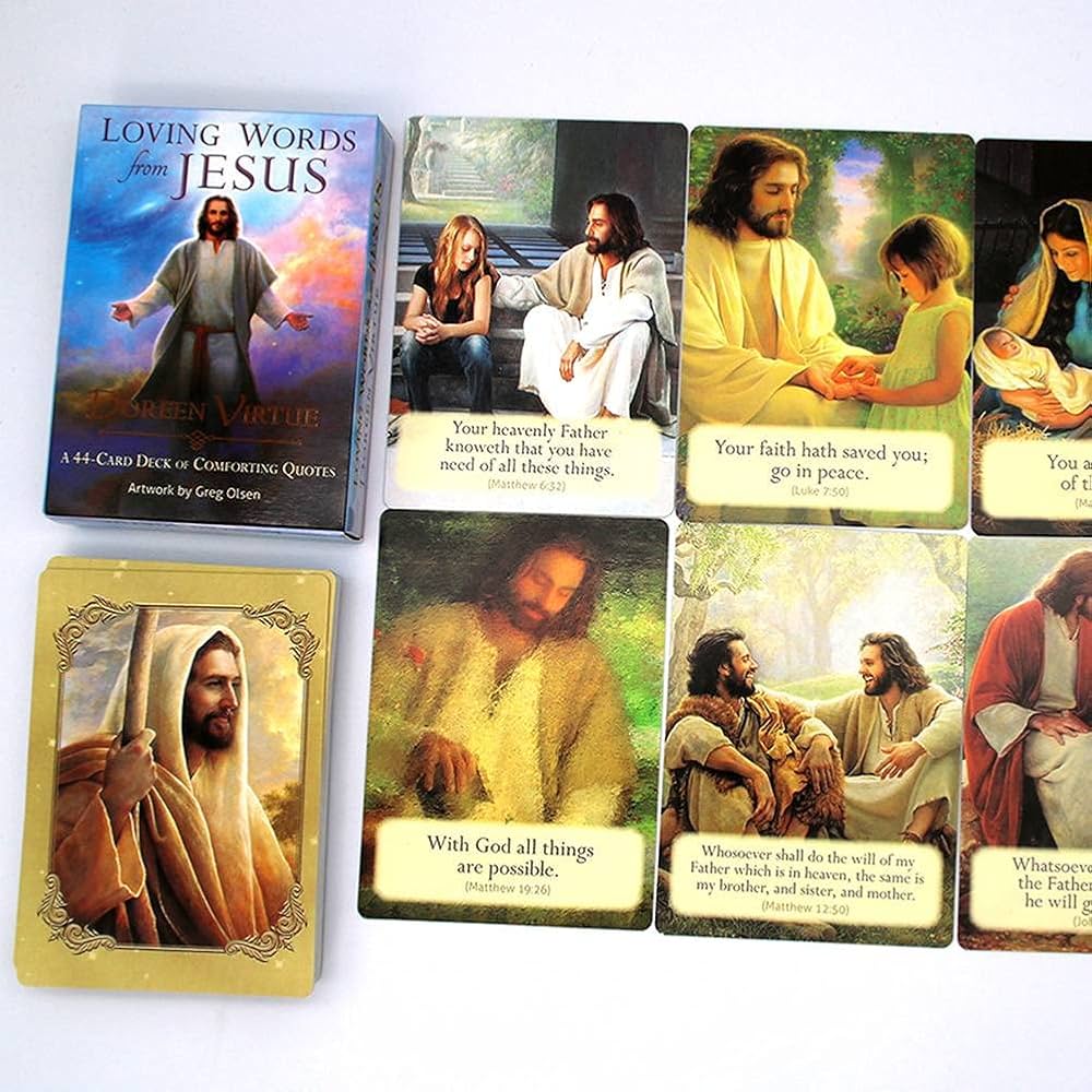 Loving Words From Jesus Oracle Card,Loving Words From Jesus