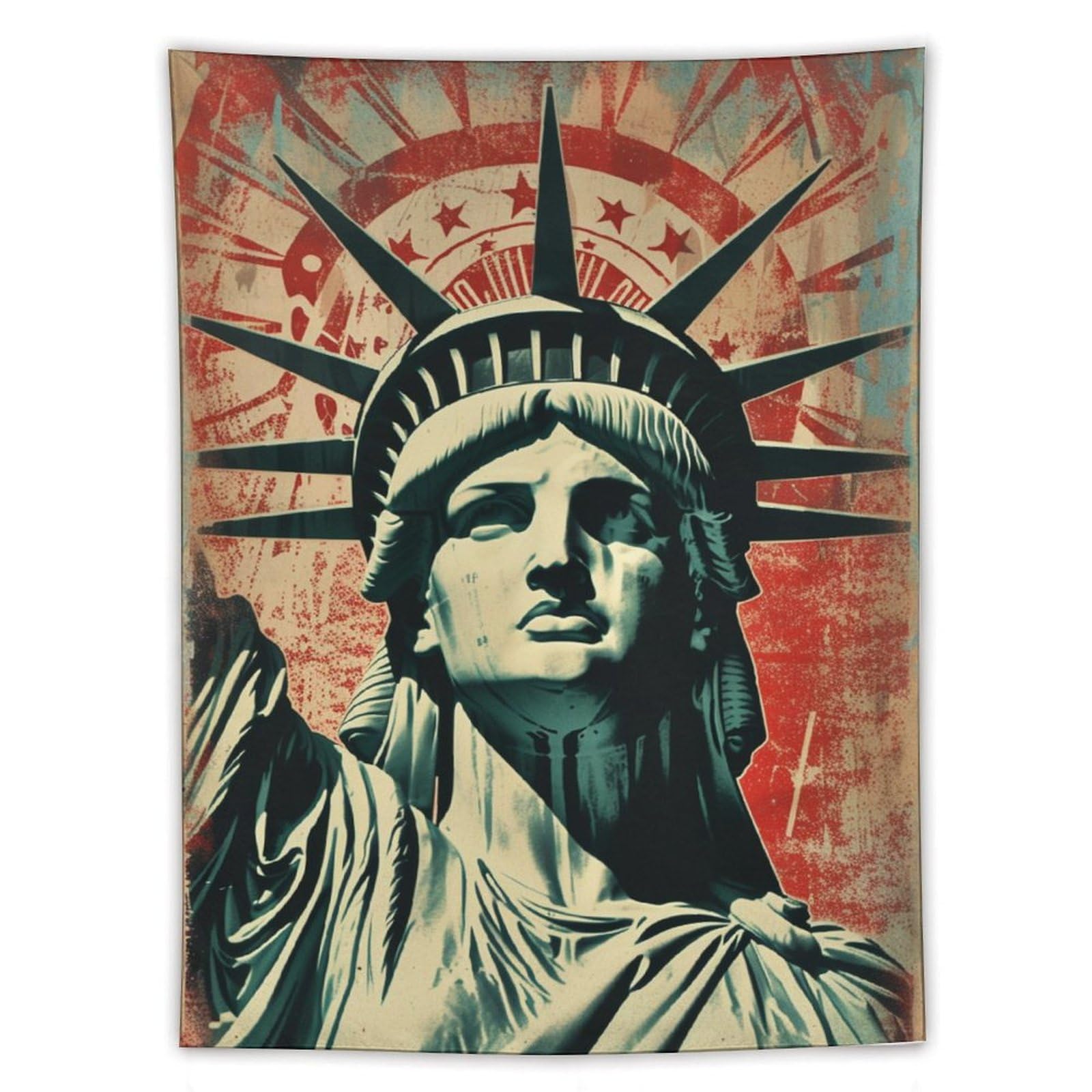 Amazon.com: Vintage Lady Liberty Tapestry New York City Statue of