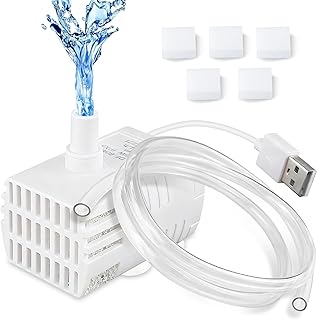 Cat Water Fountain Pump, Mini Submersible Water Pump, Ultra Quiet Small Fountain Pump for