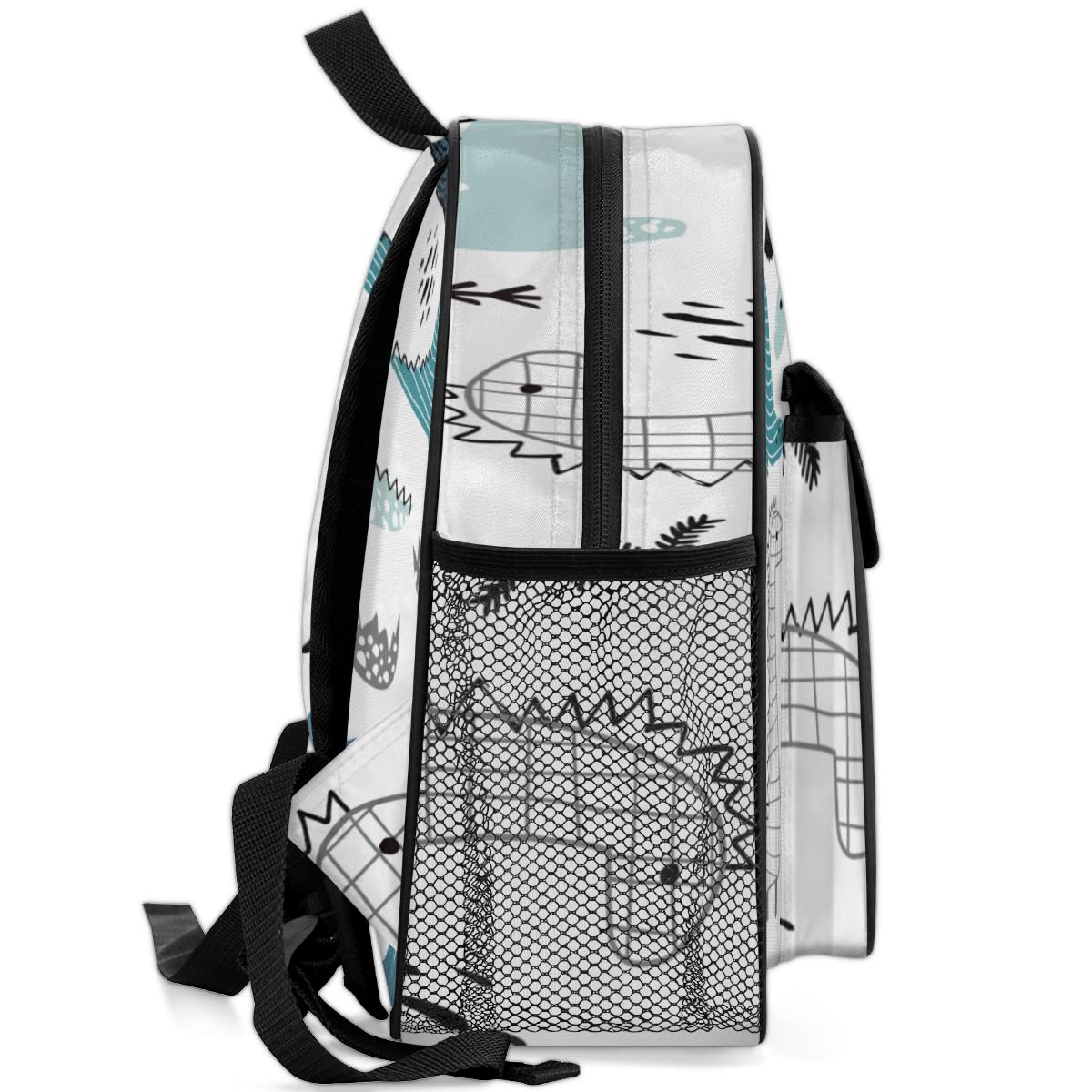 TropicalLife Dinozaur dziecięce plecaki dla chłopców i dziewczynek, dinozaury cięte malucha lekki plecak szkolna torba na książki, wielobarwny