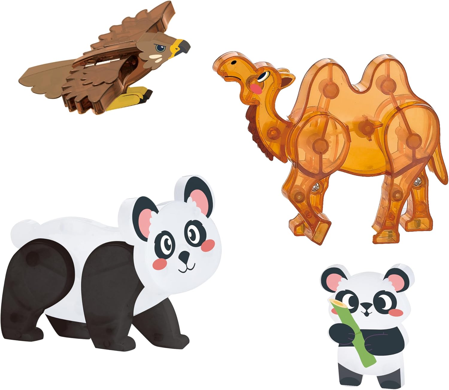 Magnetic Tiles Animal Toys, Animal Toys Montessori Toys with Magnets for Kids Ages 3-5 4-8 CZ39202-M