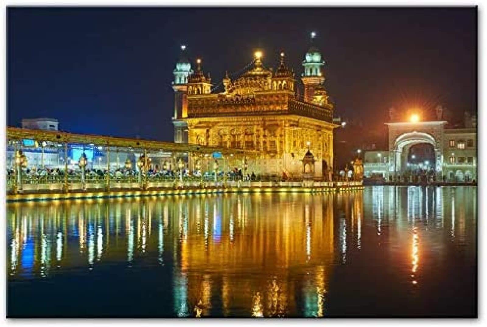 SanZez DIY 5D Diamond Painting Kit Golden Temple Round Full Drill Paint by Number Kits Painting Mosaic Arts Crafts 50x60cm