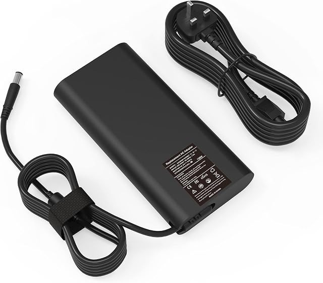 DA130PM130 HA130PM130 130w Laptop Charger Compatible with Dell XPS 15 7590 9530 9550 9560 9570 Charger Precision M3800 5510 5520 5530 Power Adapter with Tip 4.5mm Slim Power