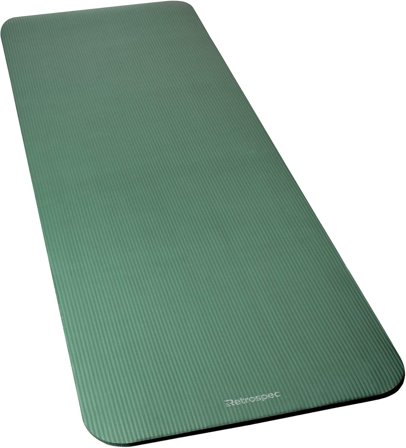 Retrospec Solana Yoga Mat Thick w/Nylon Strap for Men & Women, 1/2 inch