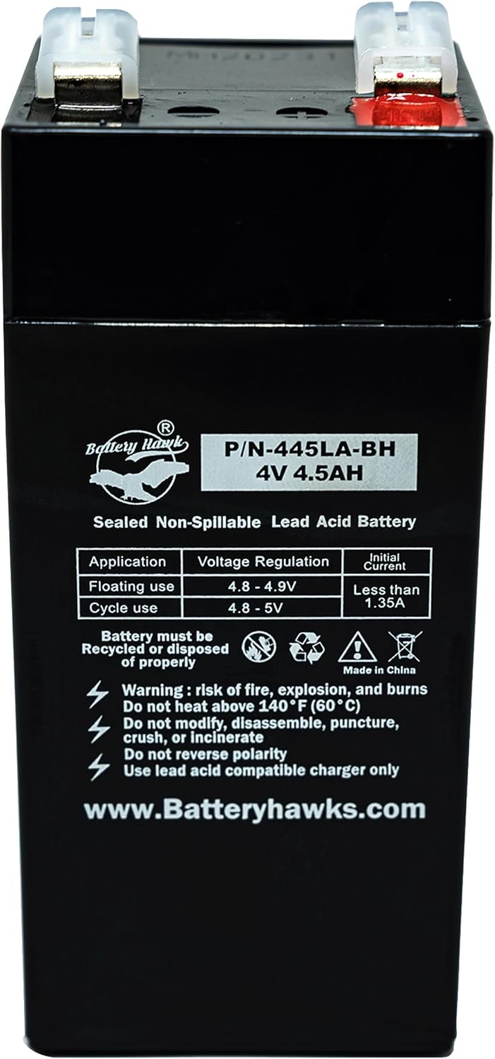Amazon.com: 4V 4.5AH Universal PS-445 PS445 UB445 UB-445 Battery 4V 4 ...