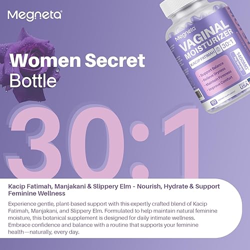 Miniatura 4 de Hidratante vaginal, Kacip Fatimah 1,000 mg y Manjakni 200mg para la salud íntima femenina, olmo resbaladizo para mujeres, vegano, 60 cápsulas