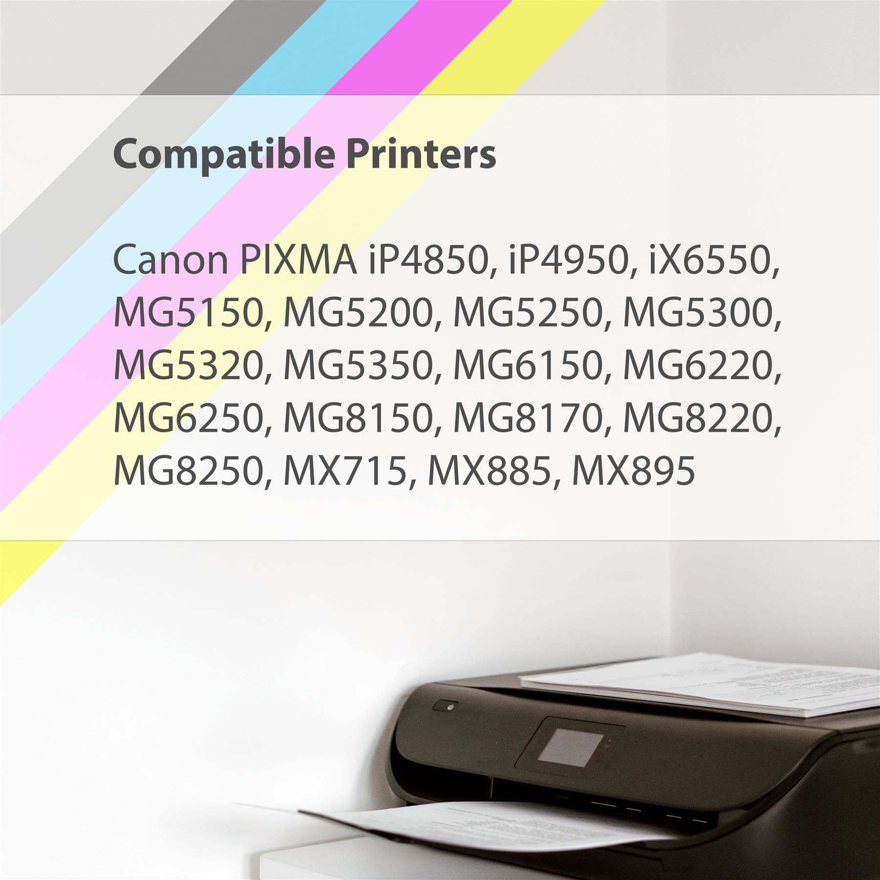 Lot De 4 Cartouches D'encre Noire CLI Pour Canon PIXMA - C-526 - 10.5ml - Neuf