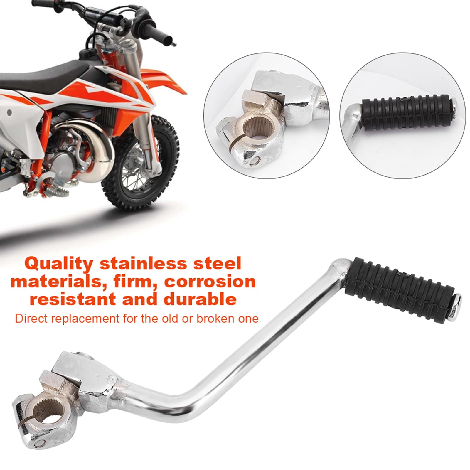 Trkimal Levier De Démarrage Pour Moto Chinoise 50 Cc, 70 Cc