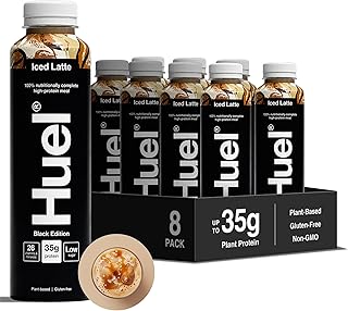 Sponsored Ad – Huel Black Edition Ready-to-drink, 8 x 500ml Bottles, Protein Shakes, Iced Latte High, High Protein Drink, 35g Protein Per Bottle, Rich in Vitamin D, Fatty Acids, Calcium, Ready Meals