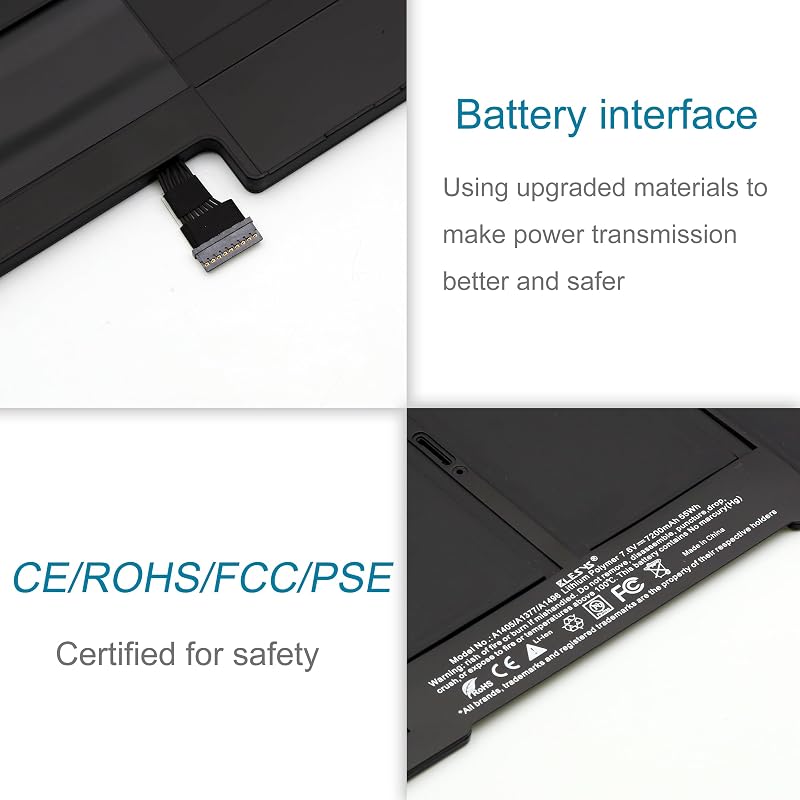 BLESYS A1466 Akkumulátor MacBook Air 13" Laptophoz - 7200mAh Lítium Polimer - Kompatibilis A1369/A1466 (2010-2017) Modellekkel - Szerszámokk