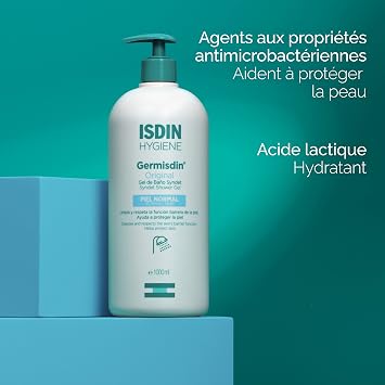ISDIN Germisdin Original Syndet Shower Gel (1000ml) | Shower gel for daily use