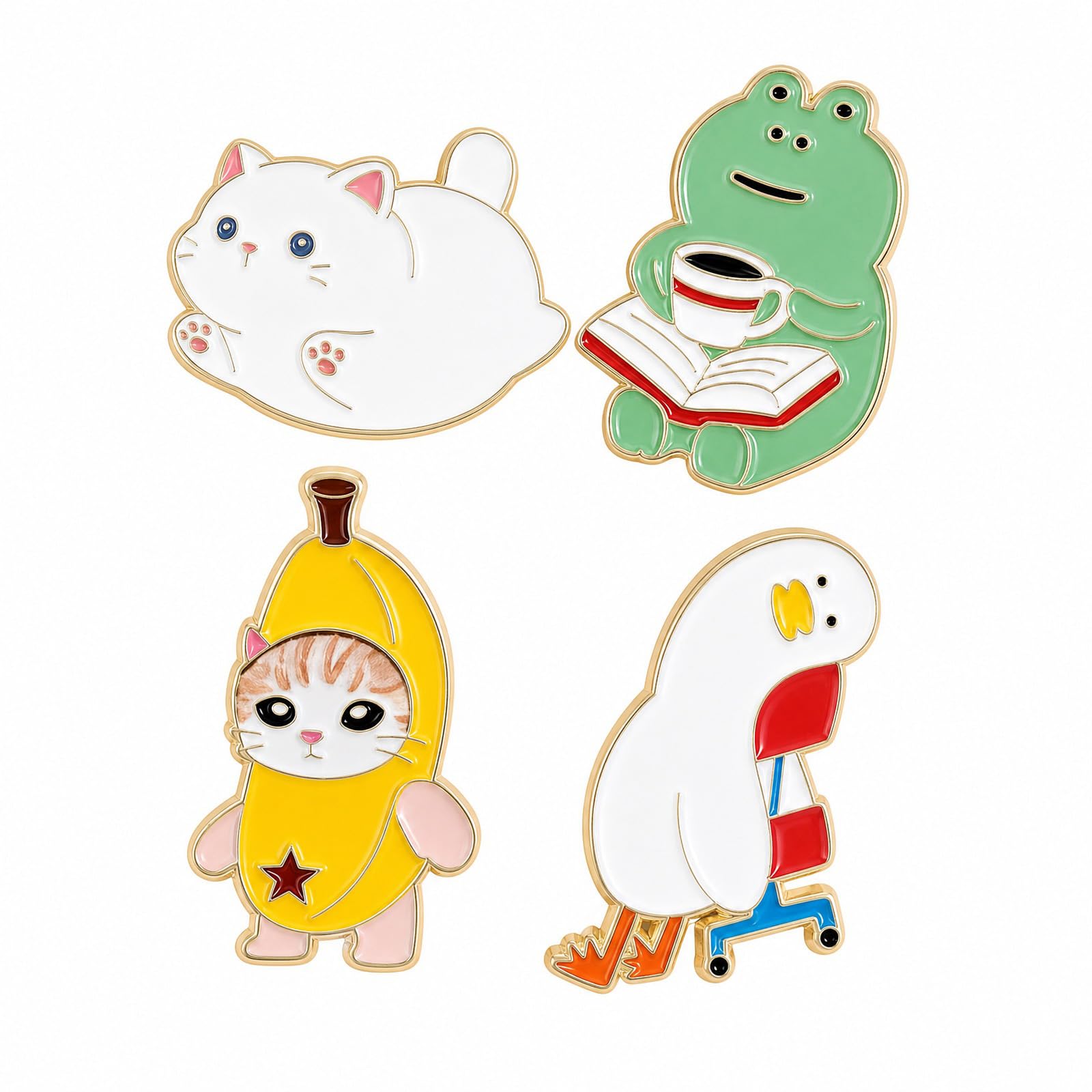 4PCS Enamel Pins, Badges For Bags, Bag Pins-picture-10