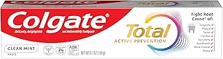 Total Active Prevention Clean Mint Toothpaste, Anticavity Toothpaste with Fluoride, Clinically Proven to Help Fight Plaque Bacteria, Helps Minimize Bad Breath, 5.1 oz