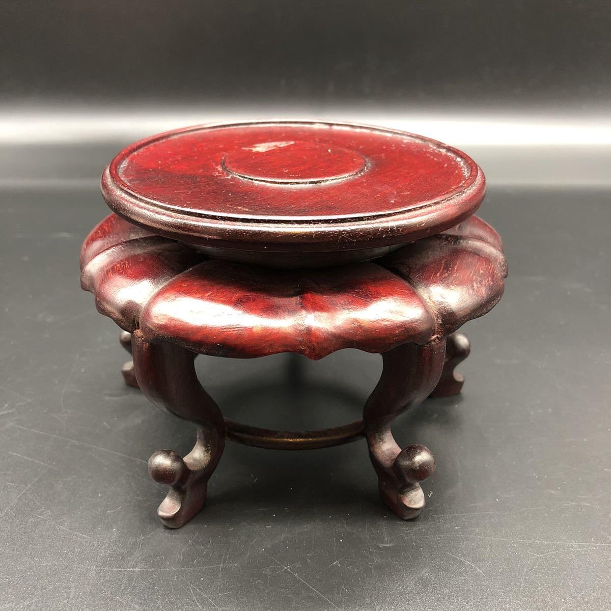 唐木の五足花台 Amazon.co.jp: 美術工芸台座花台五足唐木昭和レトロアンティーク