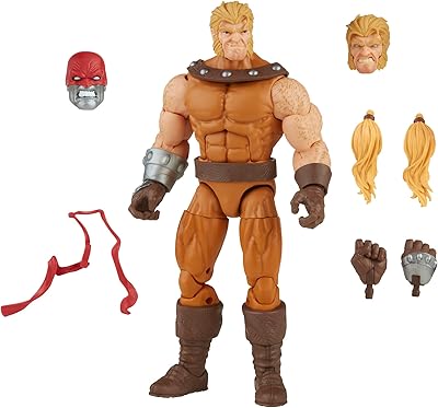 Marvel Legends Series 6-inch Scale Action Toy Sabretooth, Premium Design, 1 Figure, 3 Accessories, and 1 Build-A-Figure Part