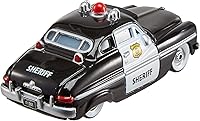 Vista 4 de Mattel Disney/Pixar Cars Sheriff Vehículo fundido a troquel (escala 1:55)