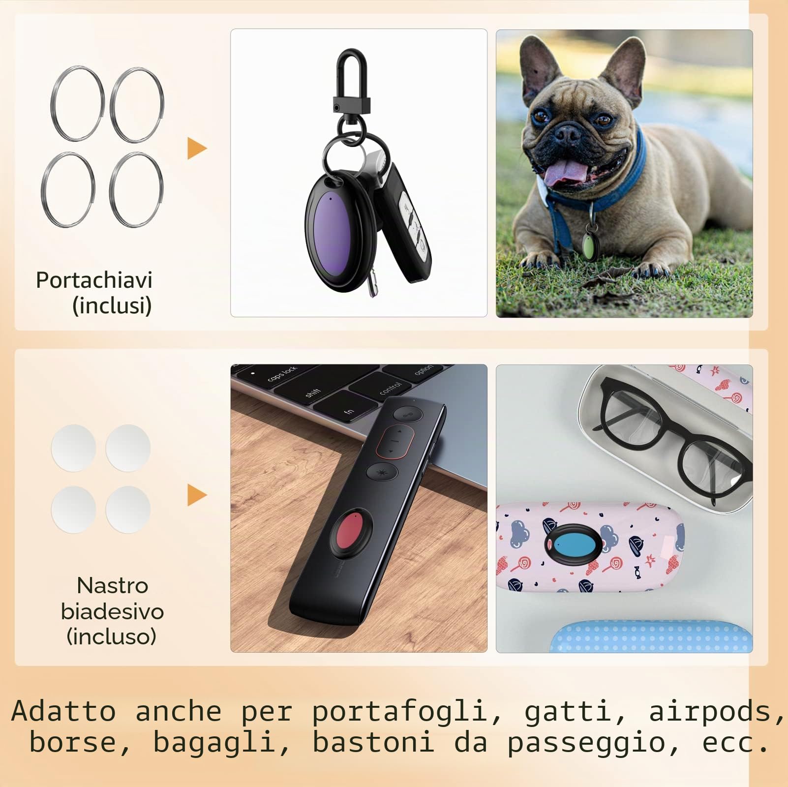 Localizzatore Chiavi, Trova Chiavi, Cerca Chiavi Sonoro, Trova/Localizzatore Oggetti, Ritrova Chiavi