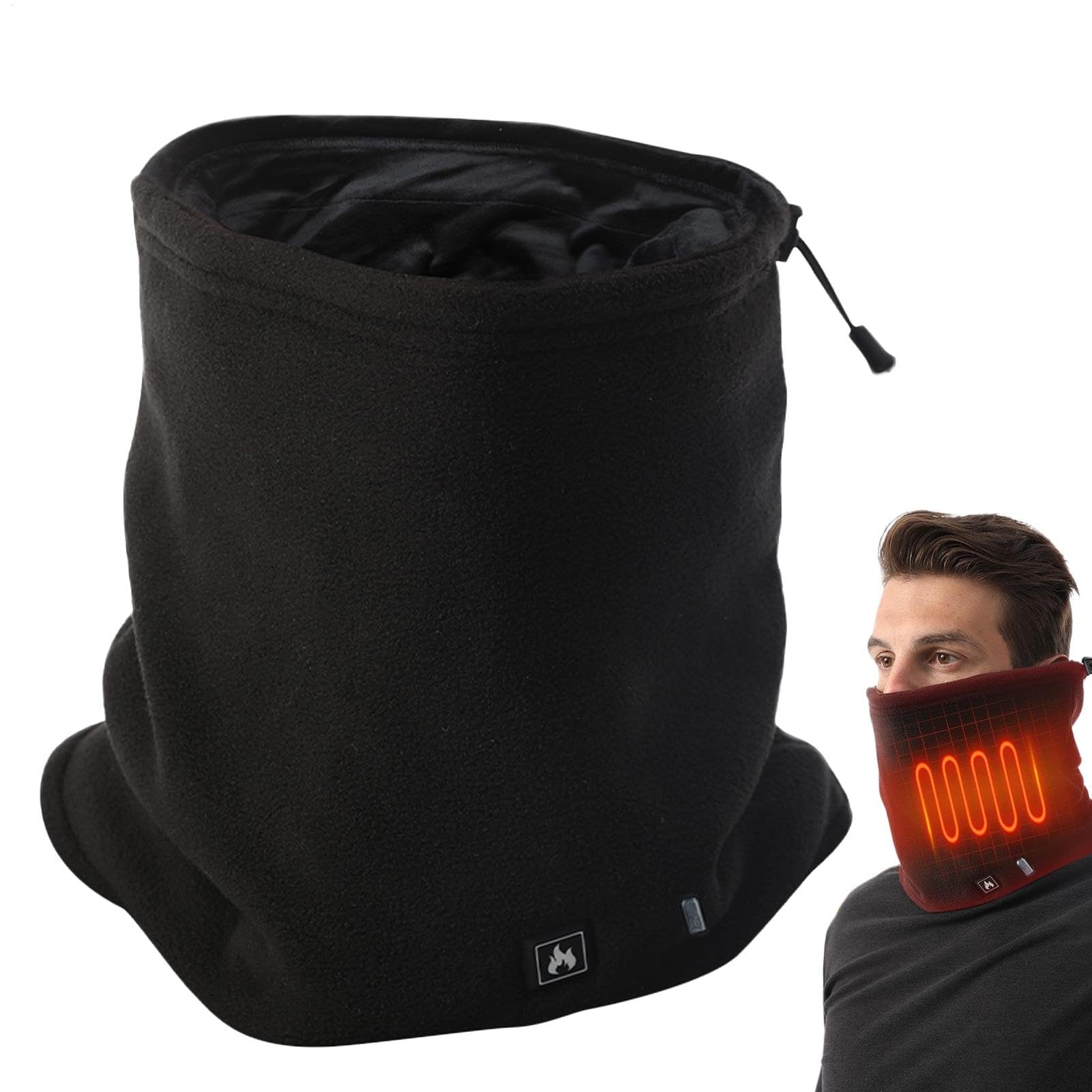 Bufanda calefactable USB con control de temperatura de tres velocidades en terciopelo suave 8