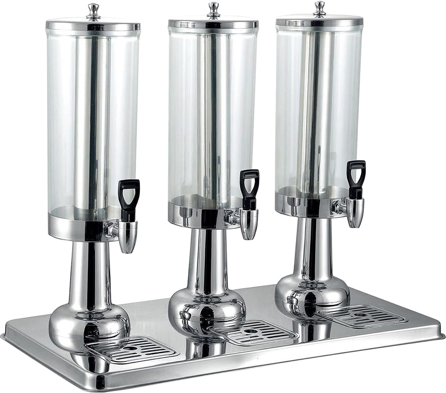 ASerZenith Drink Dispenser With Tap, 9Lcold Hot Drink Dispenser, Stainless Steel Beverage Dispenser With Drain Tray, For Parties Buffet Catering(Silver)