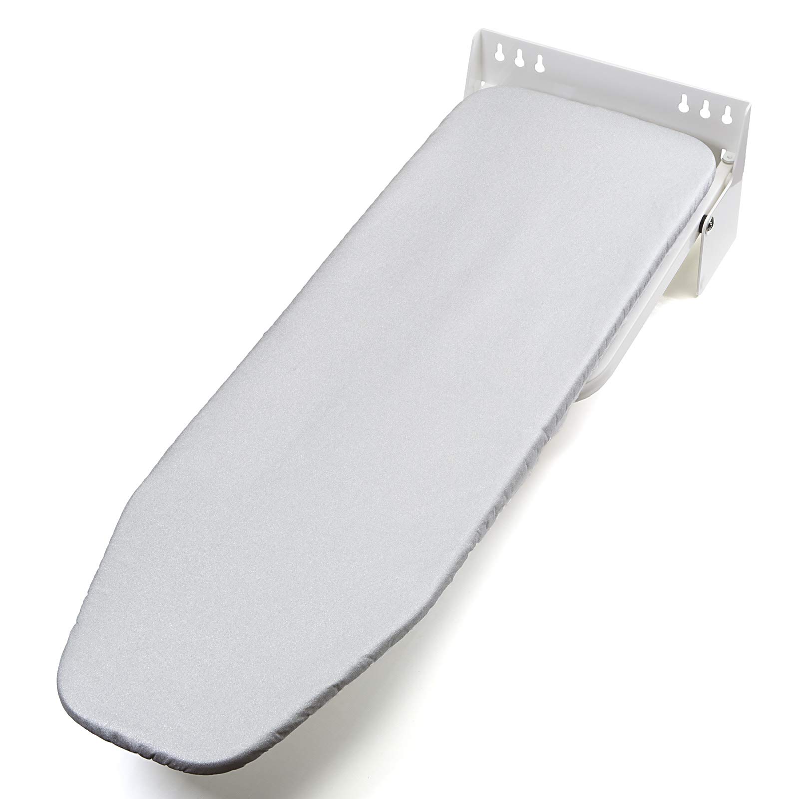 SOTECH Bügelbrett Ironfold Premium Bügeltisch für Wandmontage klappbar und um 180° schwenkbar inkl. Bügeltuch Aluminium grau