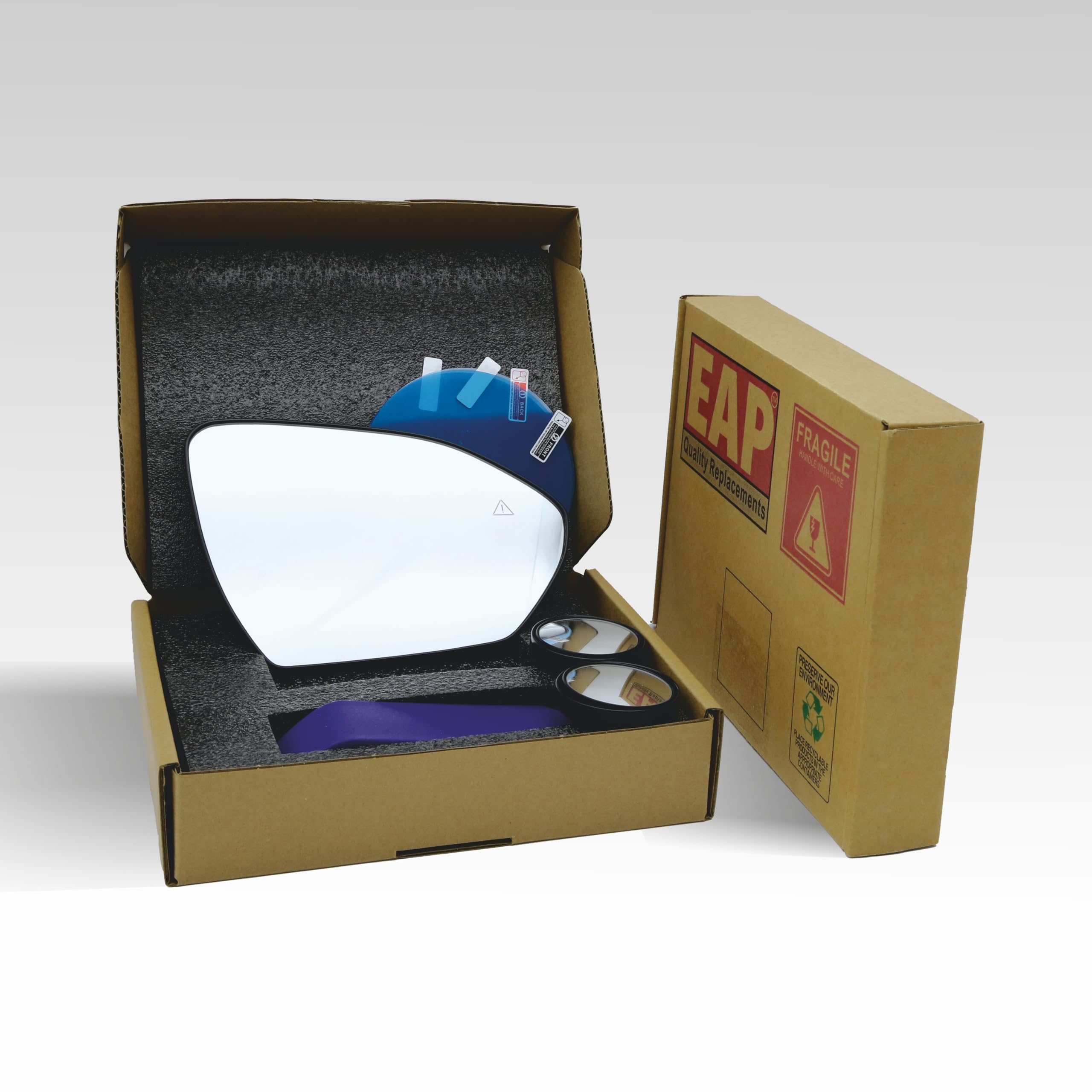 自動車 faceone Amazon.com: EAP Passenger Side Mirror Glass Compatible with