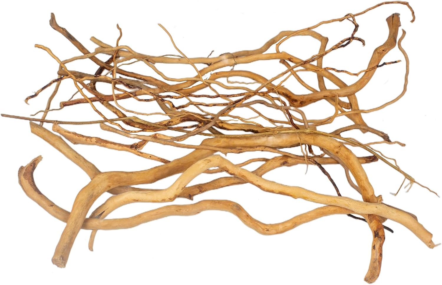 emours Natural Aquarium Driftwood, [170g] (20–40 cm /8–16 in) - Unique Root/Spider Wood Branches for Aquascaping, Planted Tanks & Terrariums, Fish & Plants Decoration, Each Piece One-of-a-Kind(Mixed)