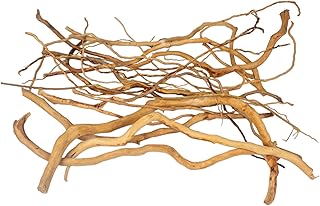 emours Natural Aquarium Driftwood, [170g] (20–40 cm /8–16 in) - Unique Root/Spider Wood Branches for Aquascaping, Planted Tanks & Terrariums, Fish & Plants Decoration, Each Piece One-of-a-Kind(Mixed)
