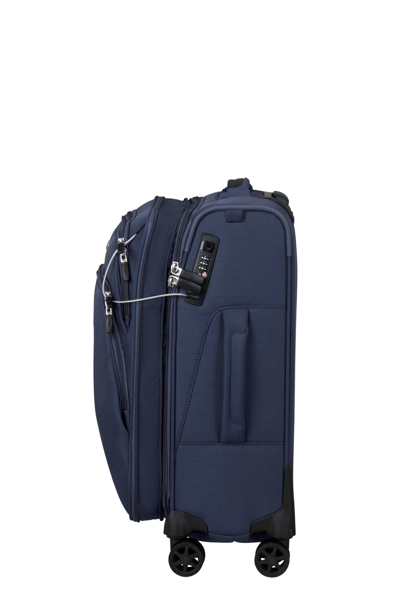 Samsonite Spark SNG Eco - Maleta de Cabina 55 x 40 x 23 cm - Trolley Cabina Blando para EasyJet y la mayoría de Aerolíneas, Expandible, 48/55L - Azul (Midnight Blue)