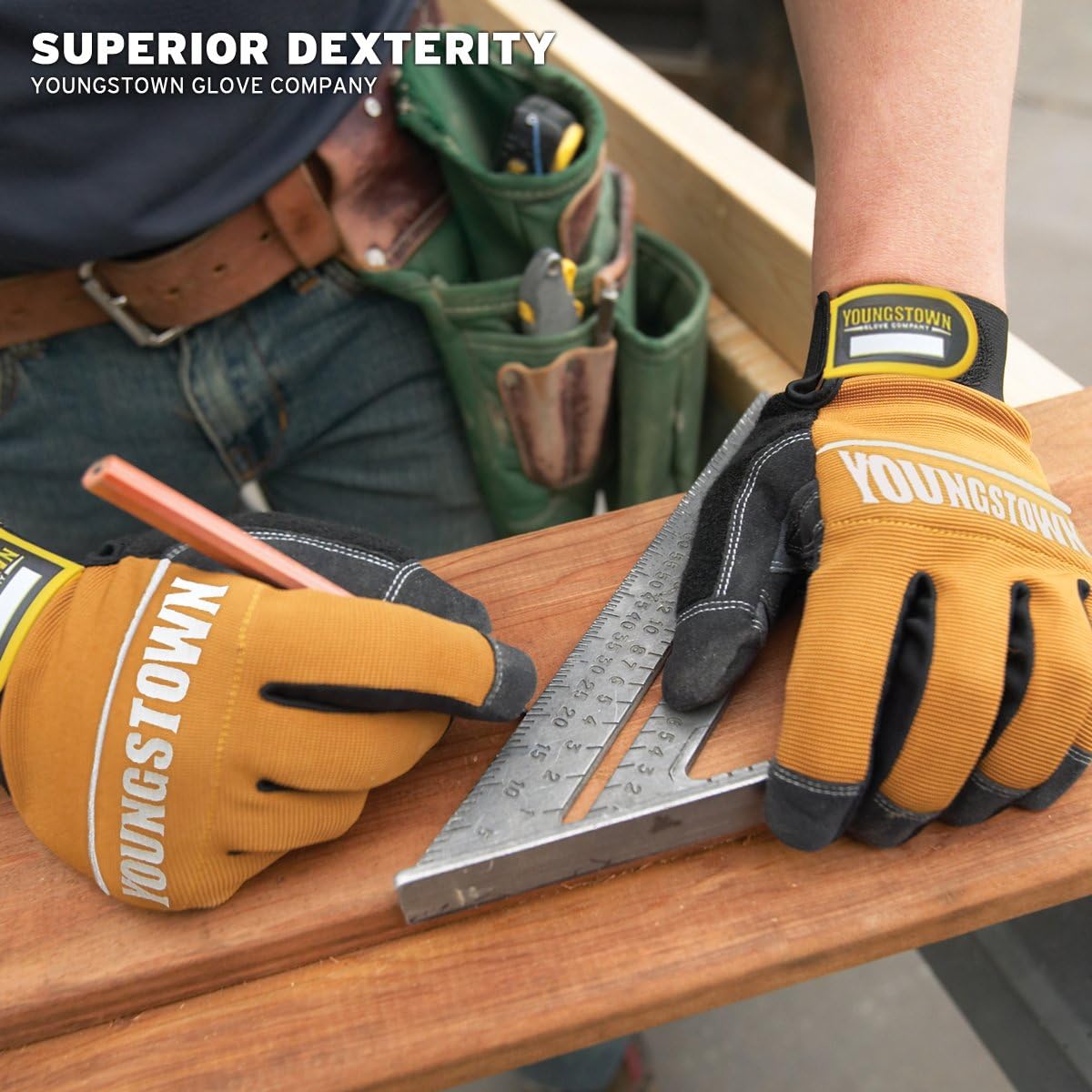 Youngstown Glove Company 06-3040-70-L Tradesman Plus Performance Glove Large, Brown