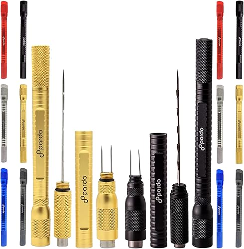 Pardo Cigar Multiherramienta 4 en 1, punzón de cigarros de tamaño doble con potenciador de extracción de cigarros y doble nubber, cortadores de