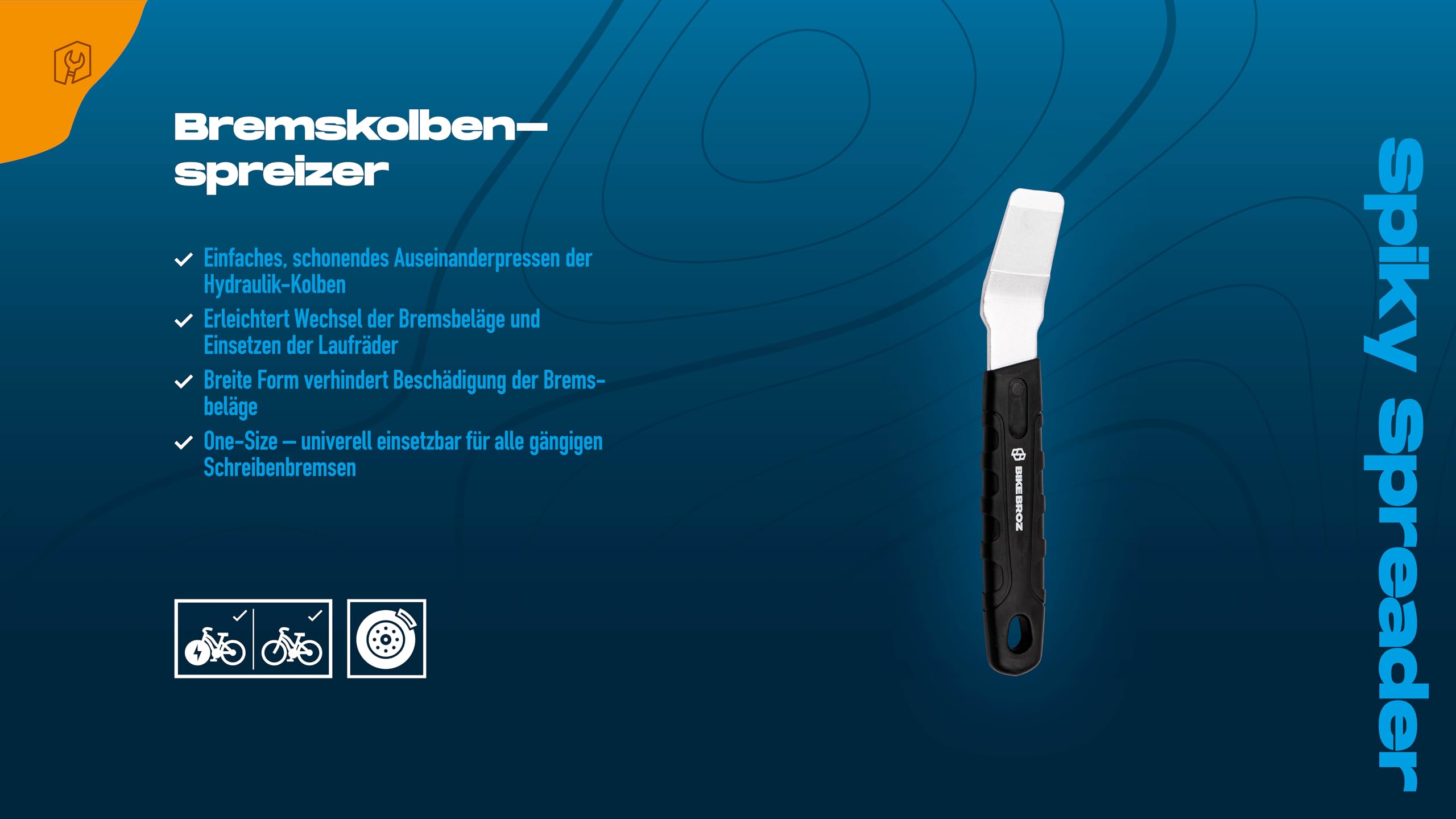 BREMSKOLBENSPREIZER BIKEBROZ, SPIKY SPREADER - 5