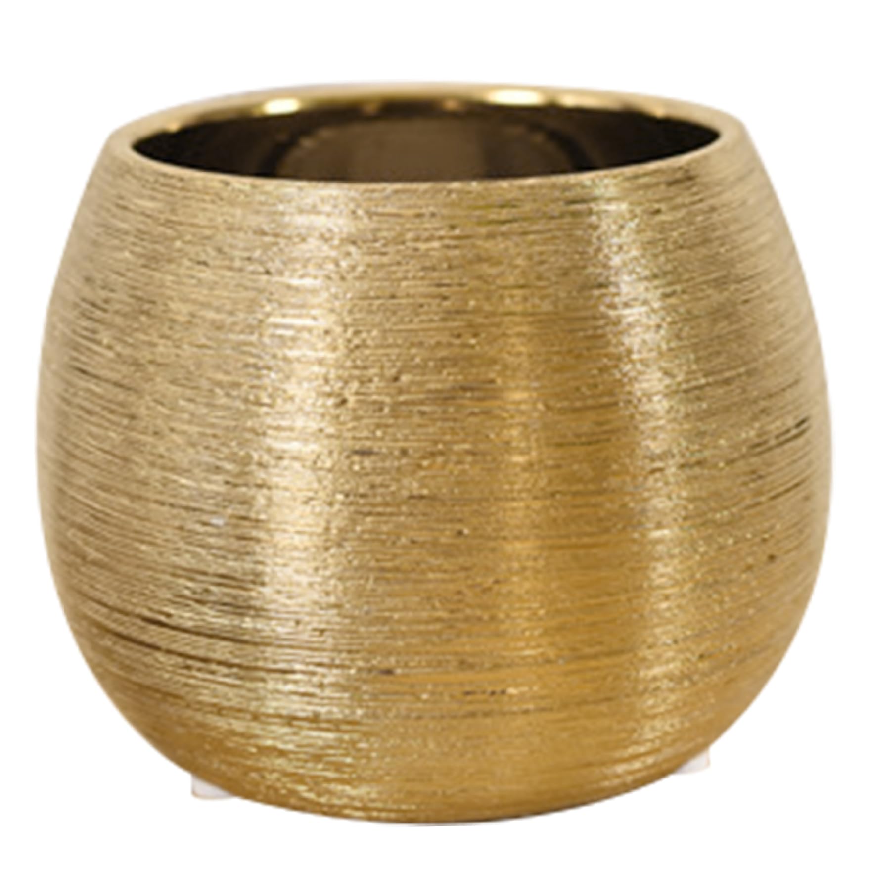 Pot de fleur doré pour sublimer votre décoration d'intérieur moderne et vos petites plantes