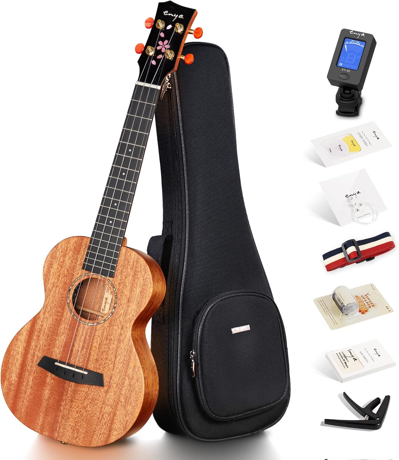 Enya Tenor Ukulele 26" all Solid Mahogany Ukelele with