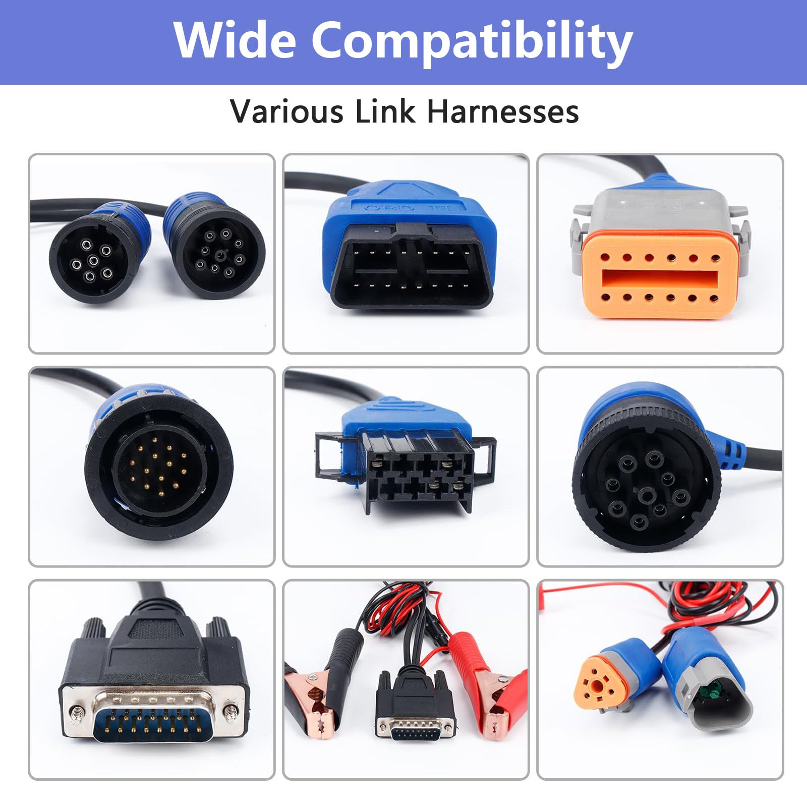 Escáner Universal para Camiones diésel NEXIQ-2 USB Link + Software,Interfaz para Camiones diésel,Herramienta de diagnóstico para vehículos Pesados,conexión USB/Bluetooth BluetoothVersion