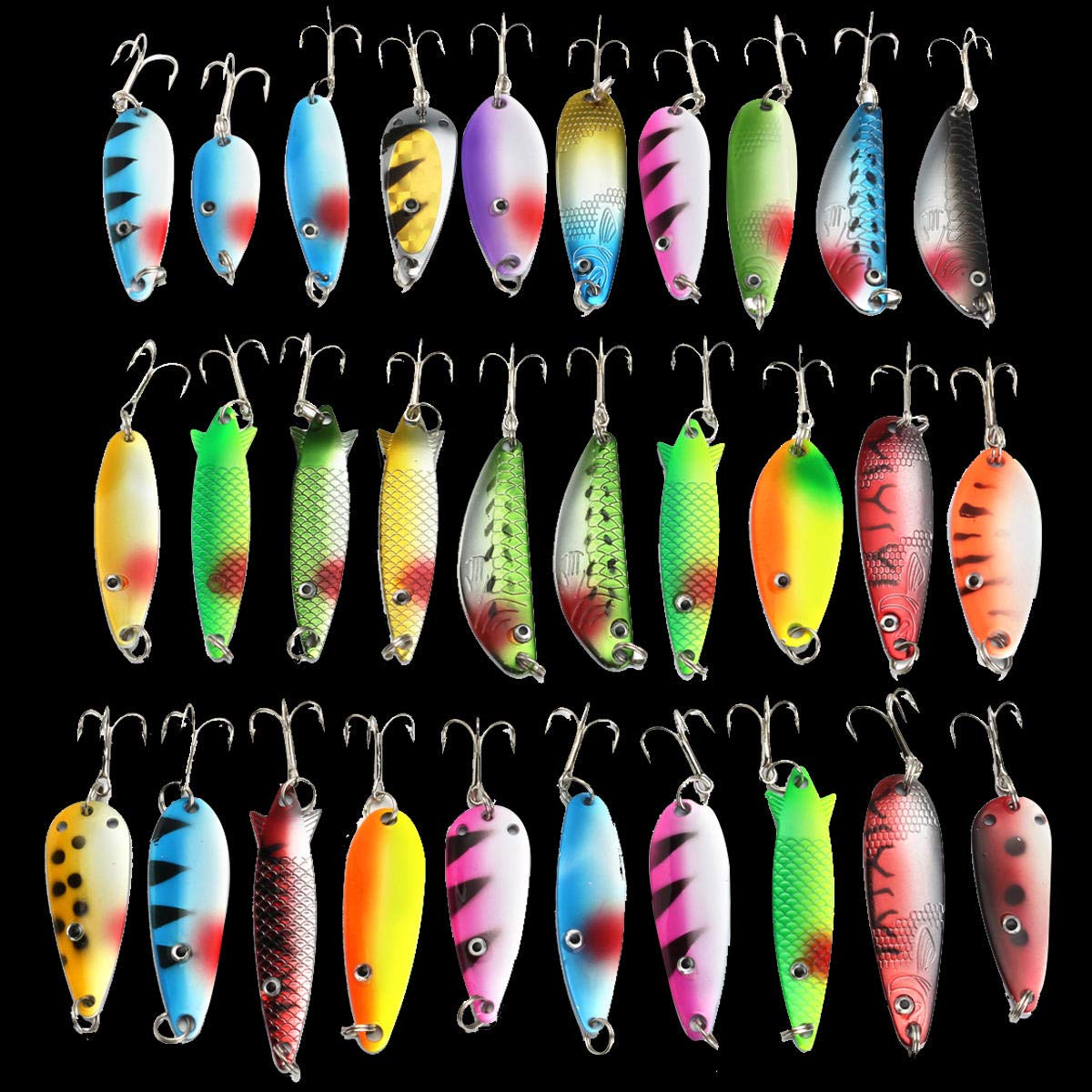 Cebos Artificiales 30 PCS Lure DE Pesca 6CM-8CM 235G Aleación Cebos de Pesca intemperados Señuelos de Pesca