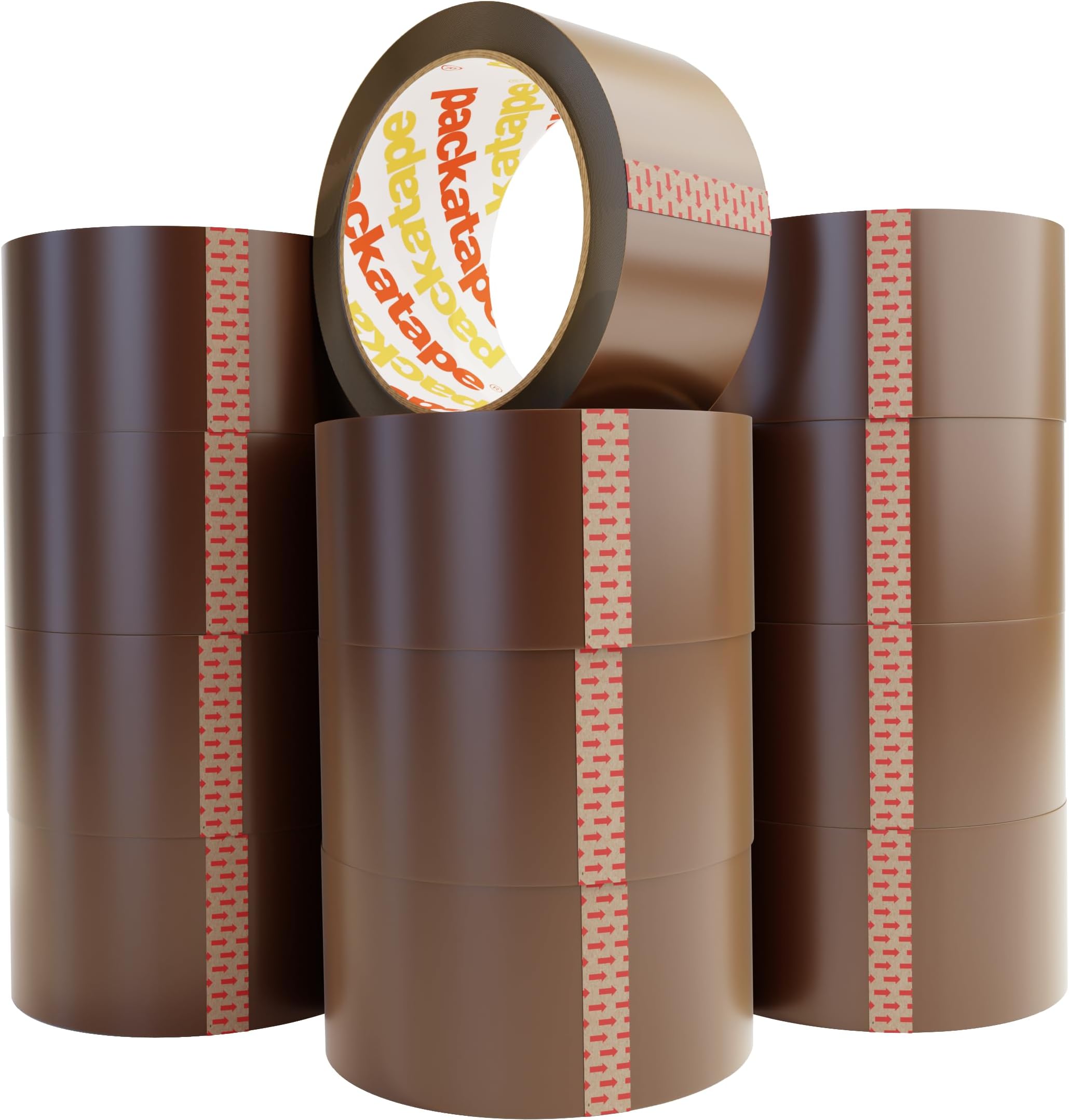 Packatape - 12 Rolls Per Pack 48MM x 66M Brown Packaging Tape for Parcels and Boxes. This 12 rolls pack of Heavy Duty Brown Packing Tape Provides a Strong, Secure and Sticky Seal for your Boxes