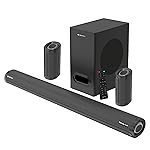 ZEBRONICS Zeb-Juke BAR 9500WS PRO Dolby 5.1 soundbar with Wireless Satellites, Dolby Audio, 525 Watts Output Power, 16.5cm subwoofer, HDMI ARC, Optical, BT v5.0, LED Display, Wall Mount and AUX,Black