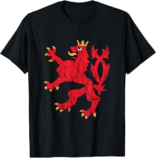 Red Lion Coat of Arms of Luxembourg Luxembourg Letzebuerg T-Shirt