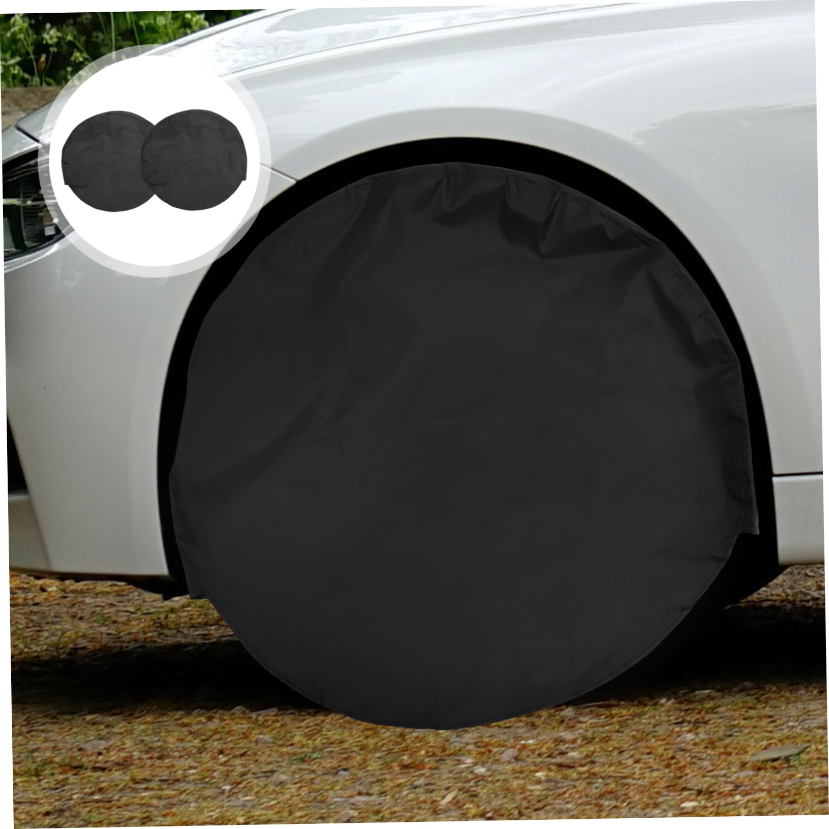 MAGICLULU 2pezzi Copriruota Per Camper Da Protezione Antisporco Per Pneumatici Copertura Cerchione Per Roulotte Camion Suv Accessori Esterni Per Camper