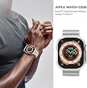 TSHIENTT Hard Bumper Case Compatible with Apple Watch 49mm Series Ultra 2/1 | Without Tempered Glass | All-Around Ultra-Thin Bumper Hard PC | [NO Glass Screen Protector] [Pack of 1] (Clear, 49MM) gallery image