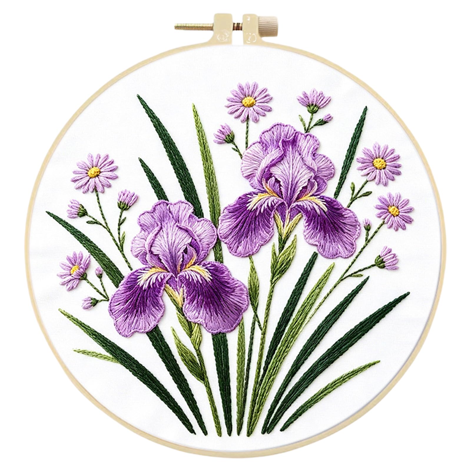 Home Still Life DIY Embroidery Kit for Beginners Adults Craft Lovers Gift with Embroidery Hoop 29x29cm