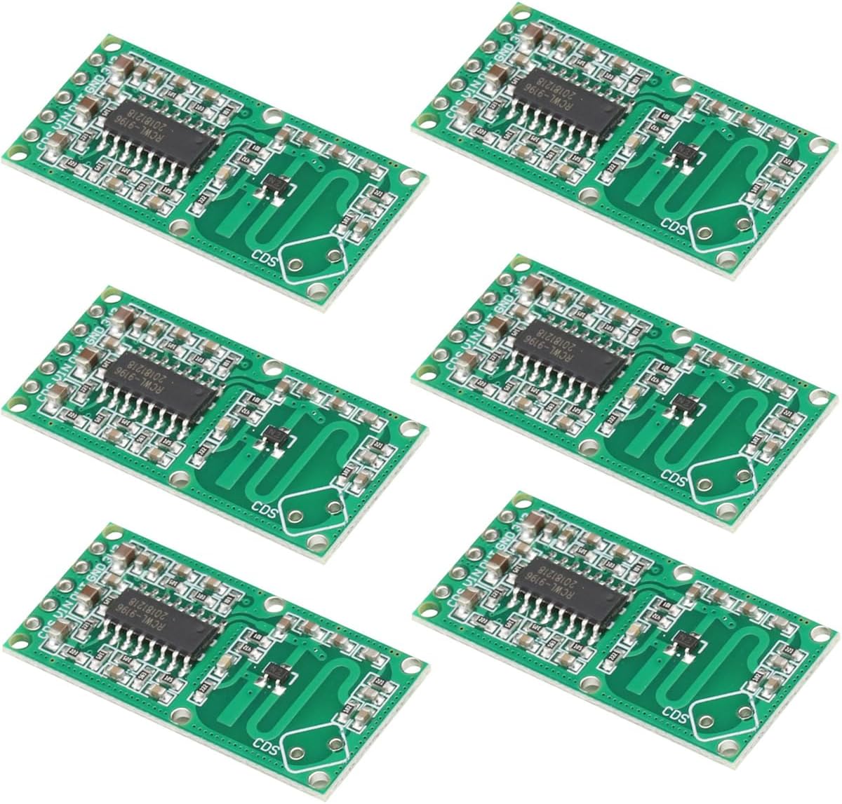 6PCS RCWL-0516 Microwave Radar Induction Module Sensor Switch Module Intelligent Induction Switch Module Human Detection Sensor Body Sensor
