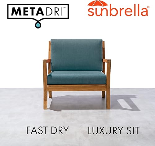 Miniatura 10 de METADRI Cojín de asiento profundo para exteriores, 26 pulgadas de ancho x 30 pulgadas de largo x 4 pulgadas de alto, coral fundido