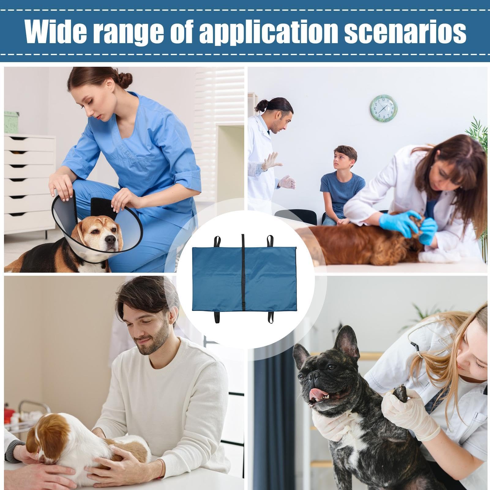 Cane Barella per Cane - Full Body Big Cat Stretcher, Animali Domestici Sollevamento La Barella Cablaggio Con Fodera Rimovibile | Pieghevole Emergenze Pet Carrier Con Maniglie Integrate Ascensore in