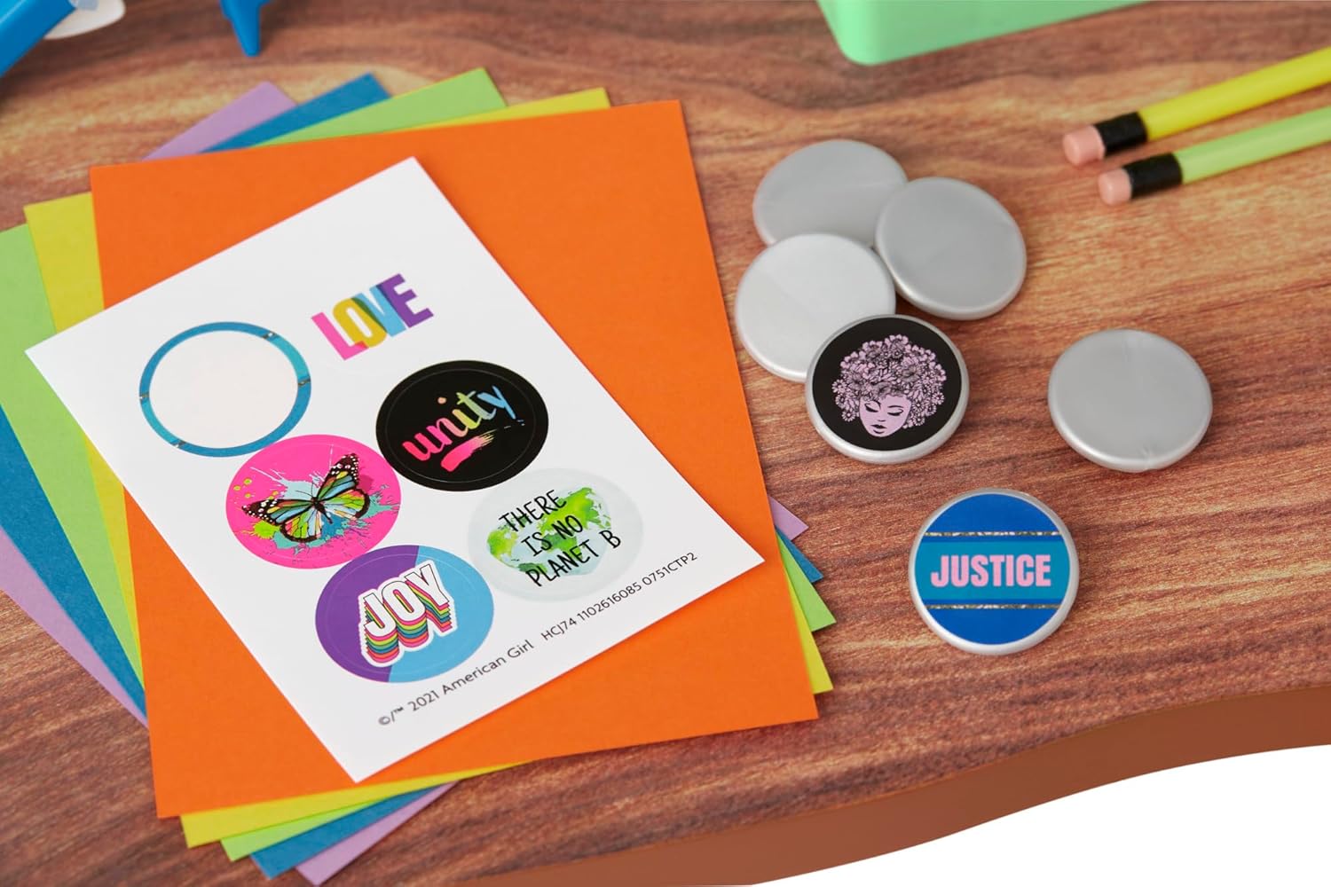 American Girl World by Us The Community Center Table & Chairs Set