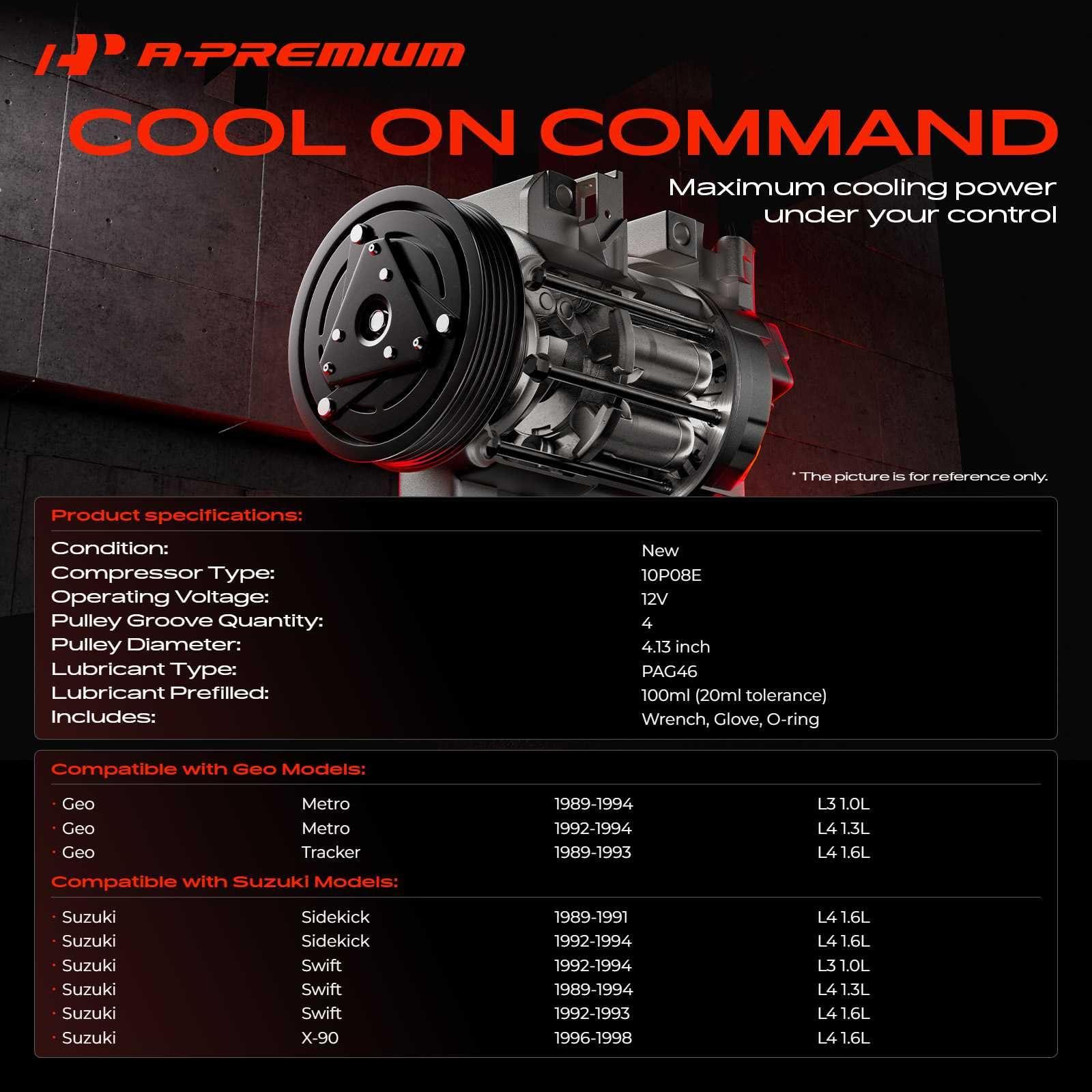 Amazon.com: A-Premium A/C Compressor with Clutch Compatible with